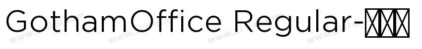 GothamOffice Regular字体转换